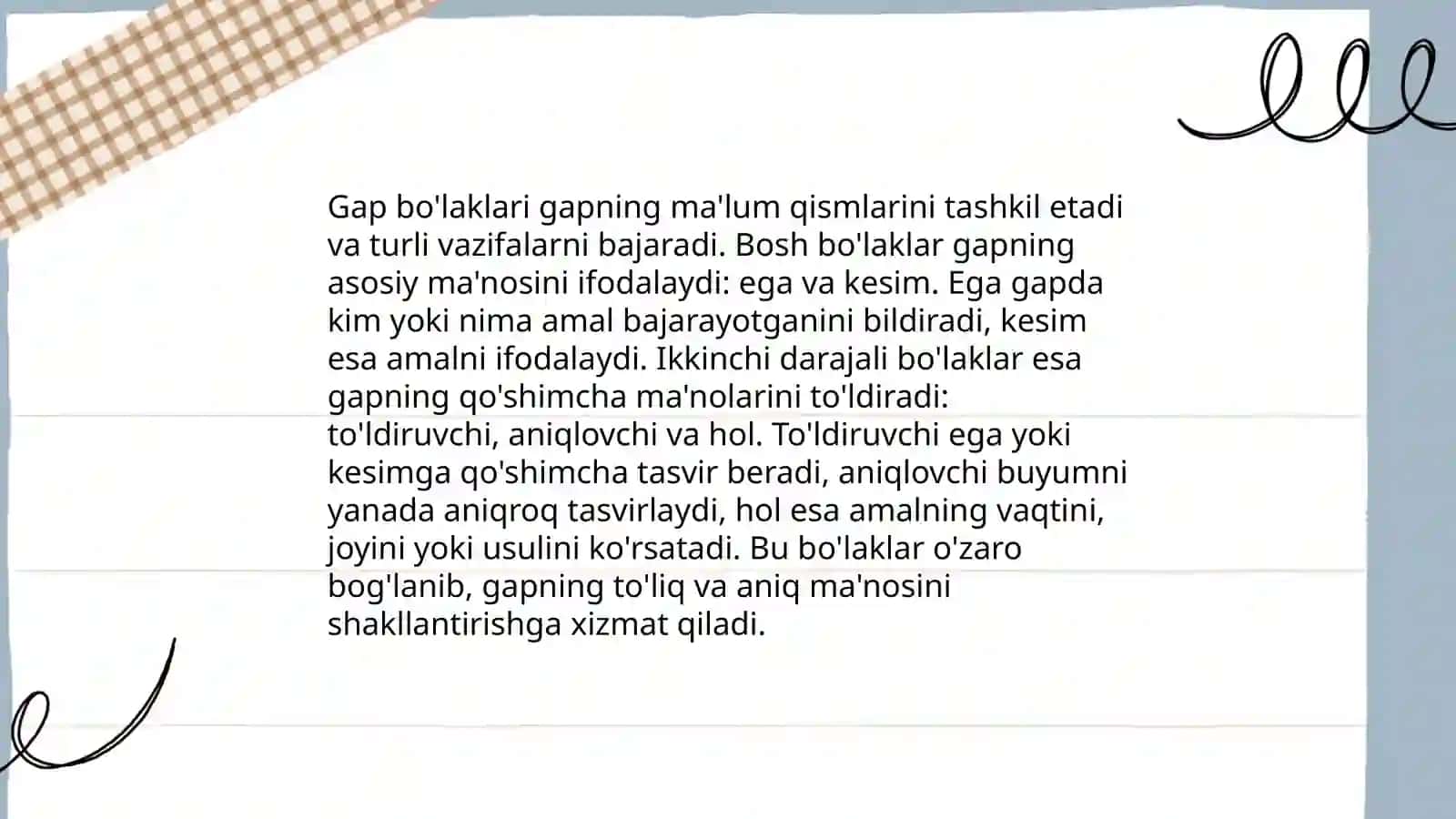 Gap bo'laklari 3