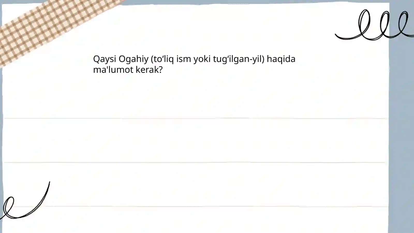 Ogahiy hayoti va ijodi 3