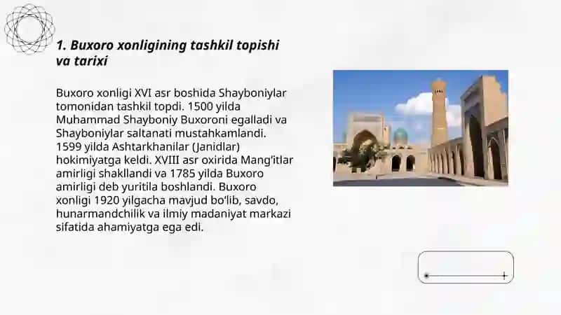 Buxoro xonligining tashkil topishi va tarixi 3