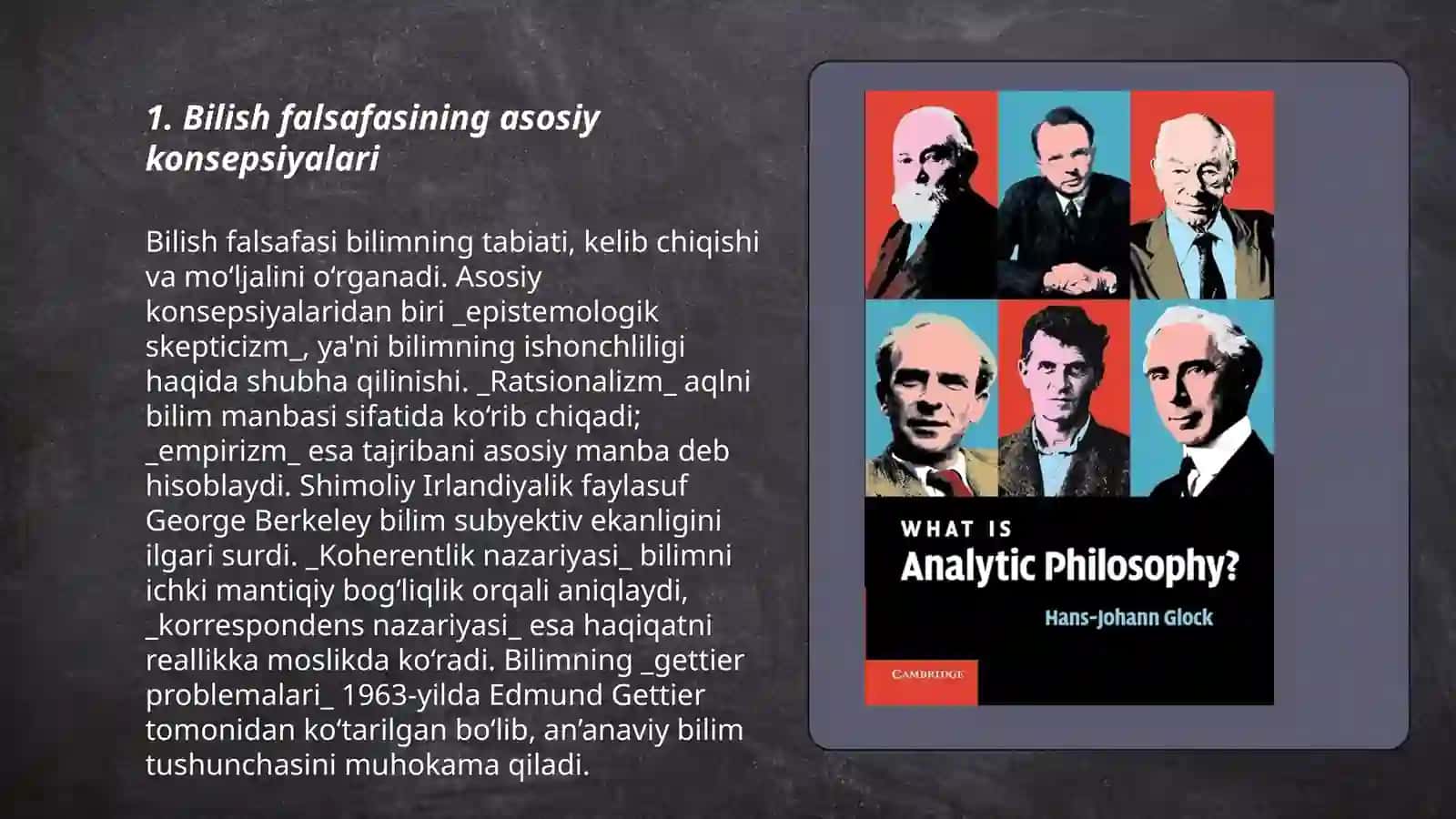 Bilish falsafasi 3