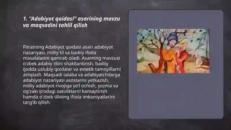 Adabiyot qoidasi 3