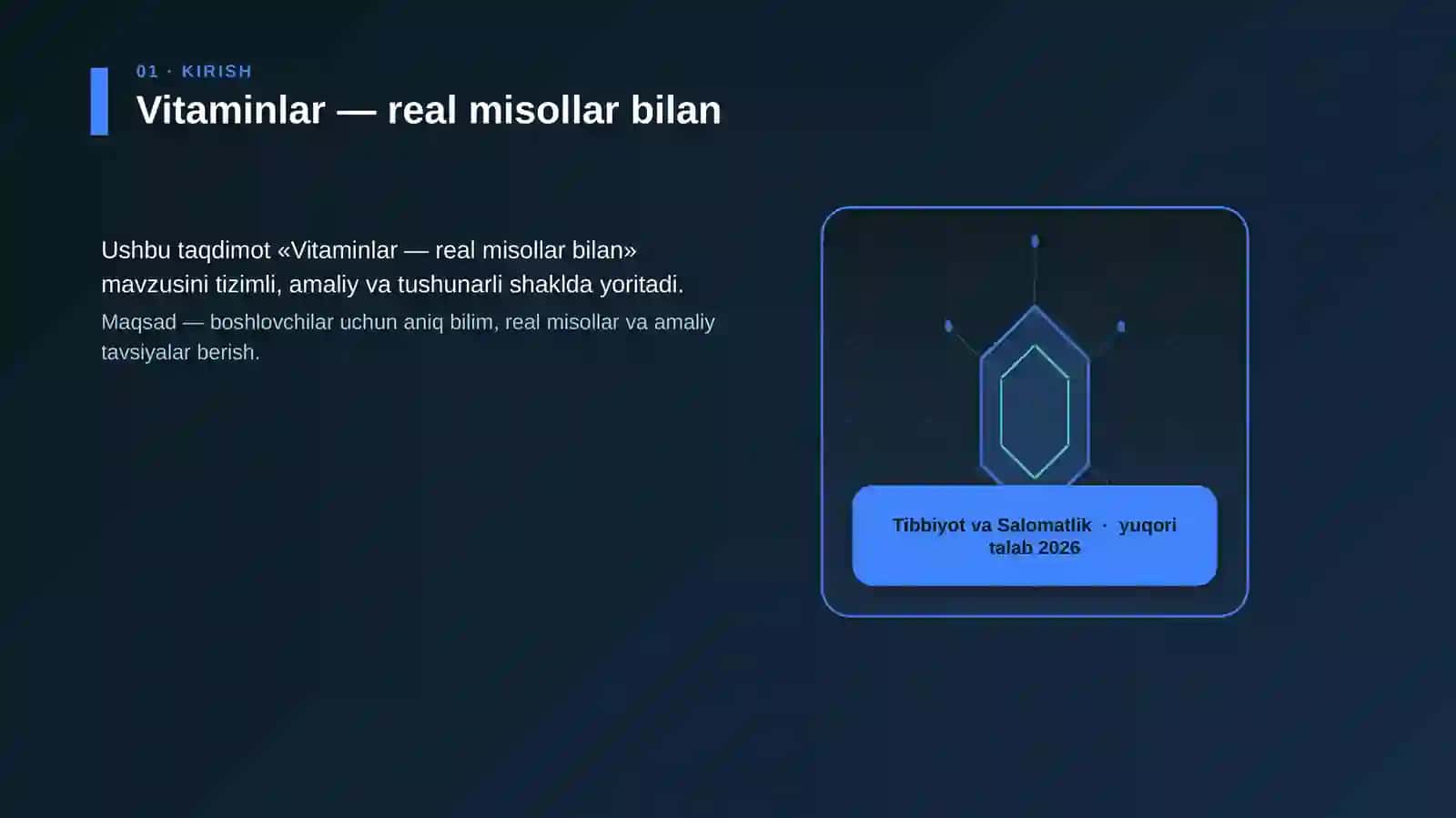 Vitaminlar — real misollar bilan 3