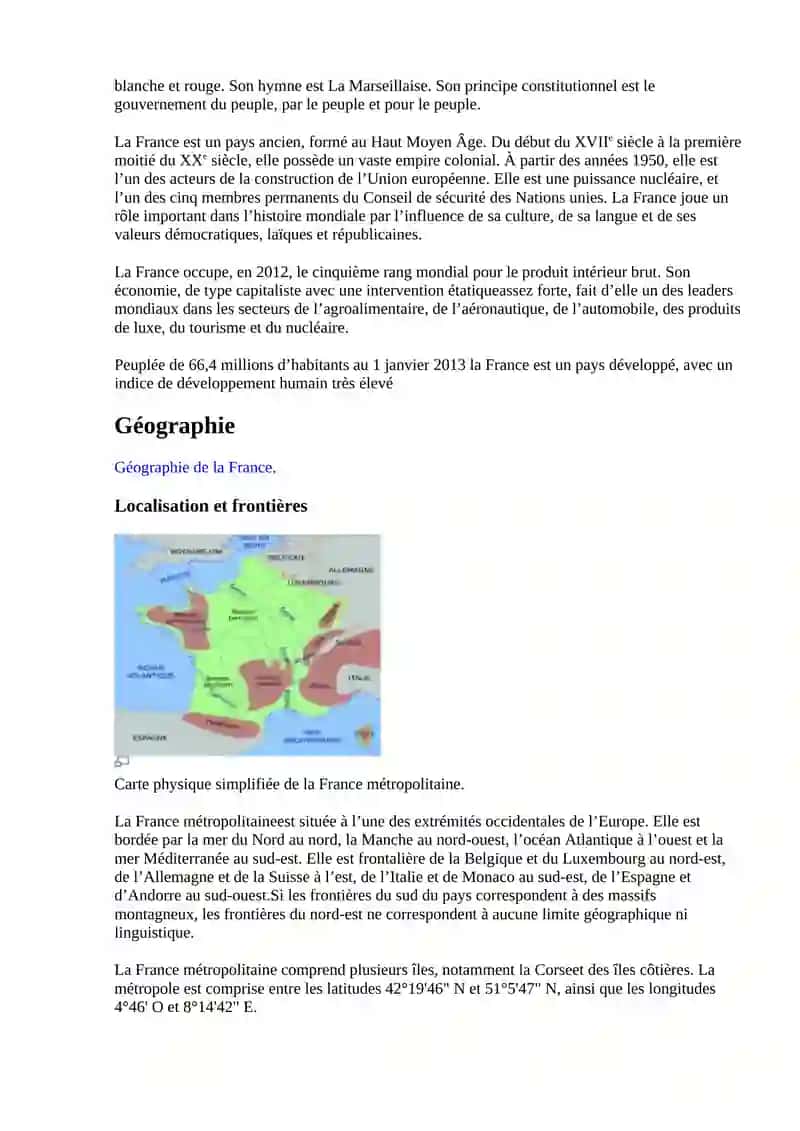 THEME DE CONVERSATION LA FRANCE 3