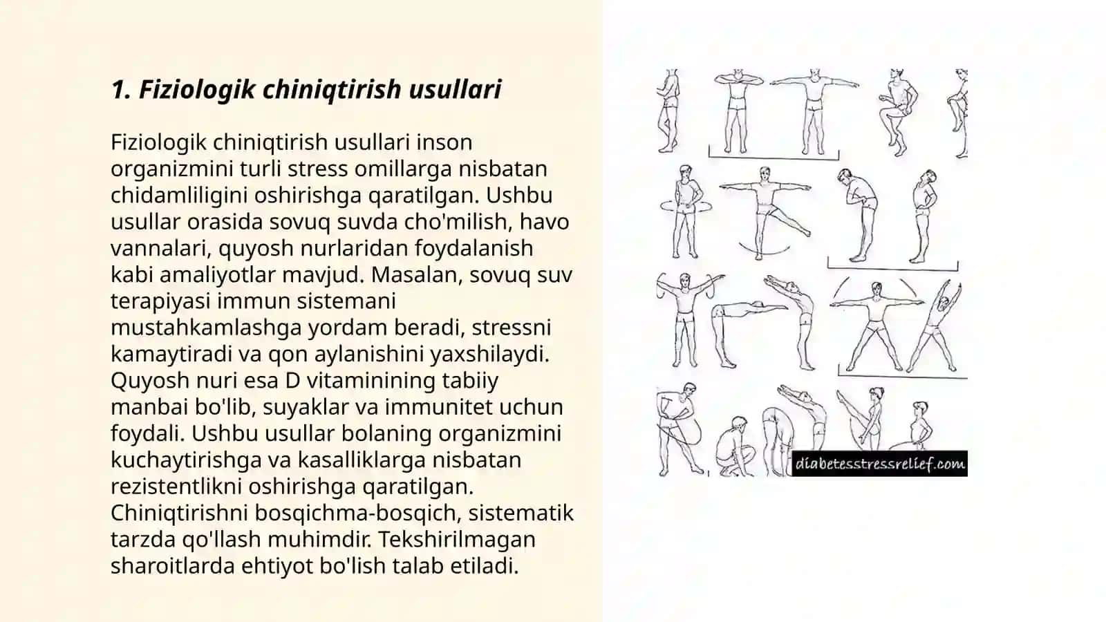 Organizmni chiniqtirish usullari 3
