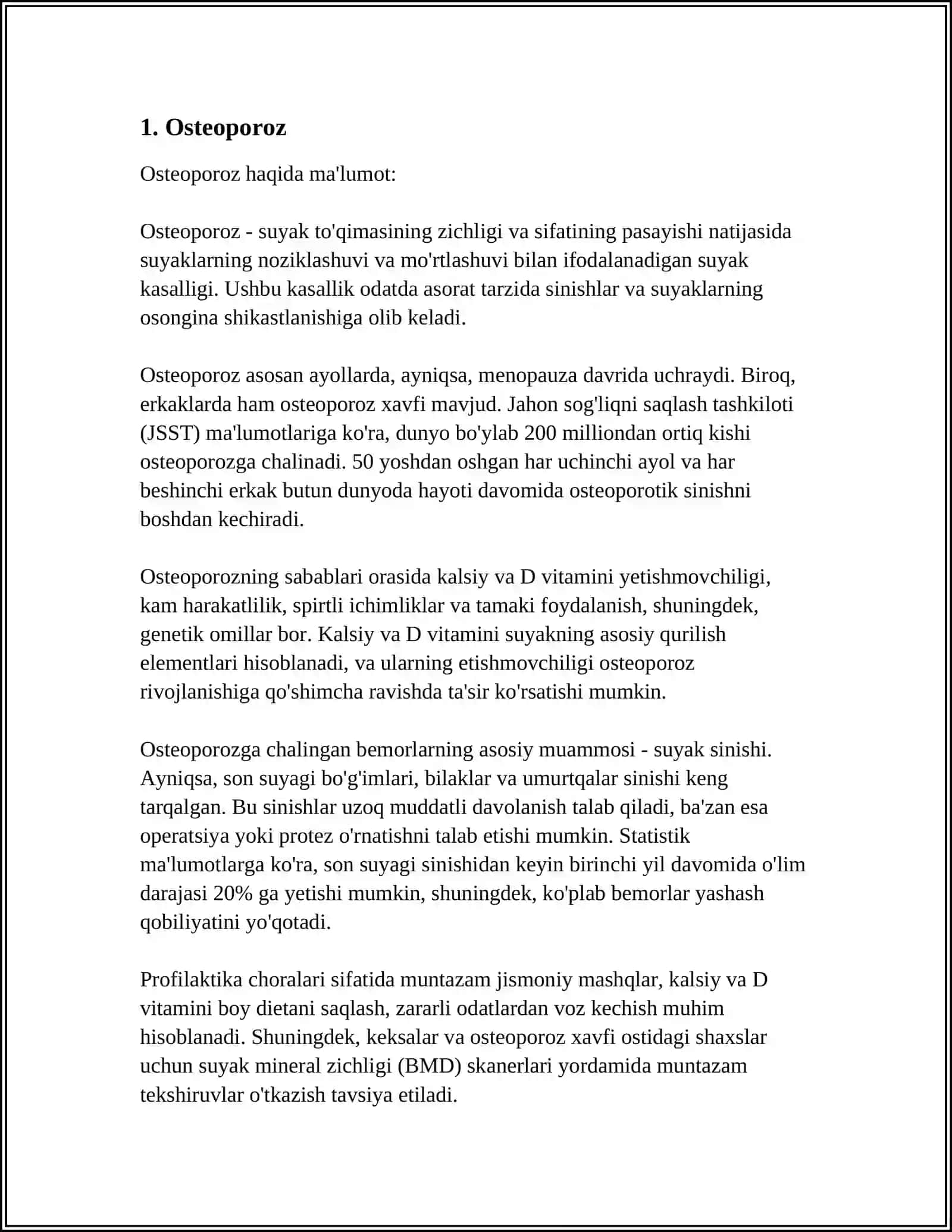 SUYAK-MUSHAK SISTEMASI KASALLIKLARI. SUYAK MUSHAK SISTEMASINING METAPLAZIYASI 3