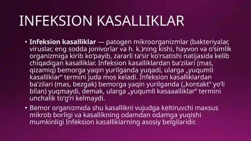 INFEKSION KASALLIKLARNI DIAGNOSTIKA USULLARI 3