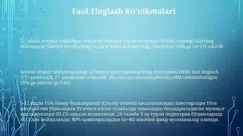 Muloqot ko'nikmalarini baholash va yaxshilash 3