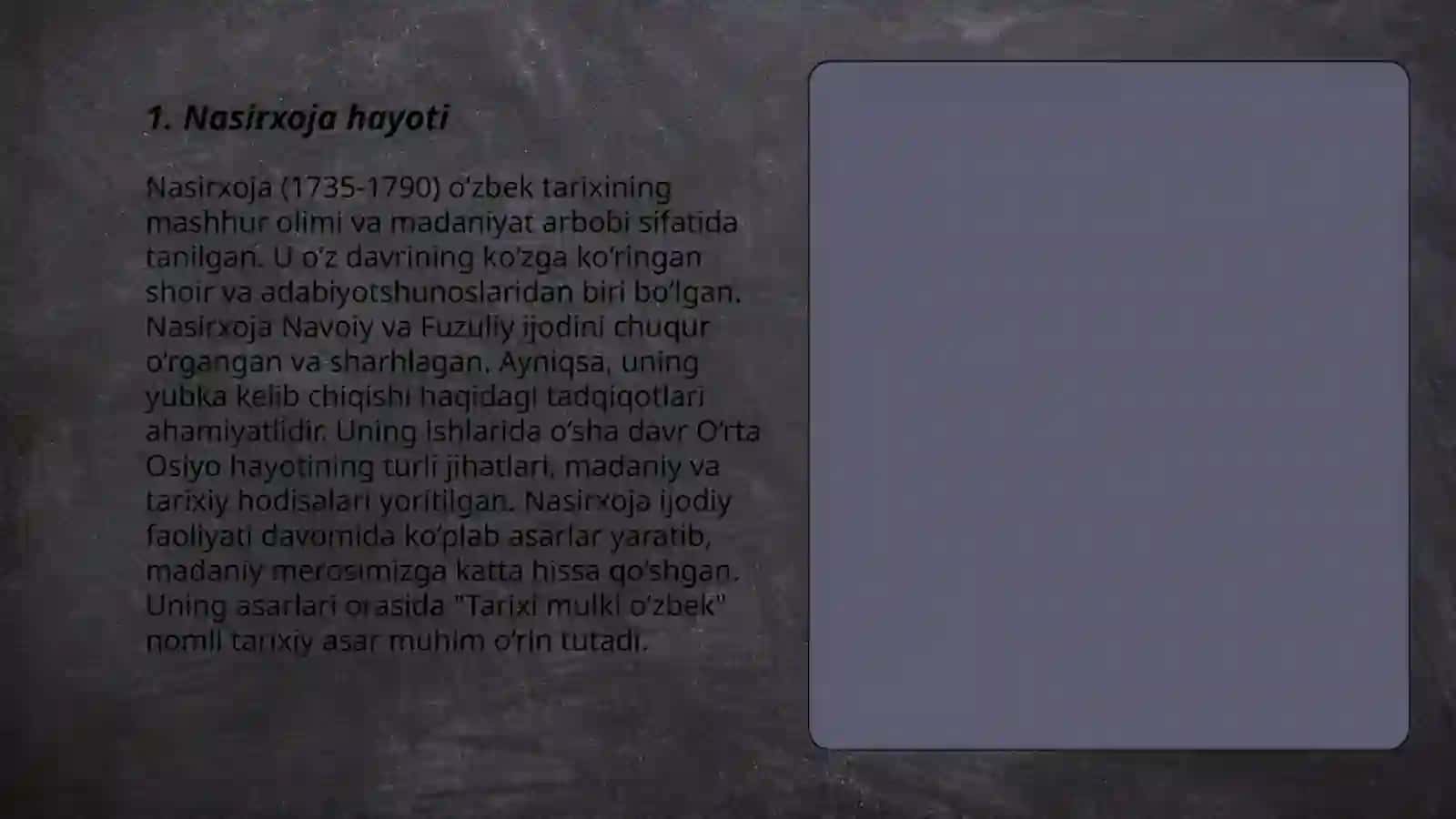 Nasirxoja haqida umumiy maʼlumot 3