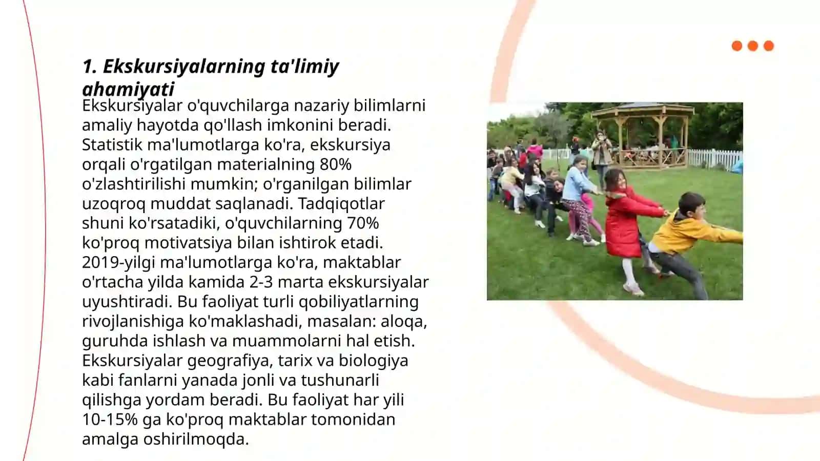 Ekskursiyalarning ta'limiy ahamiyati 3