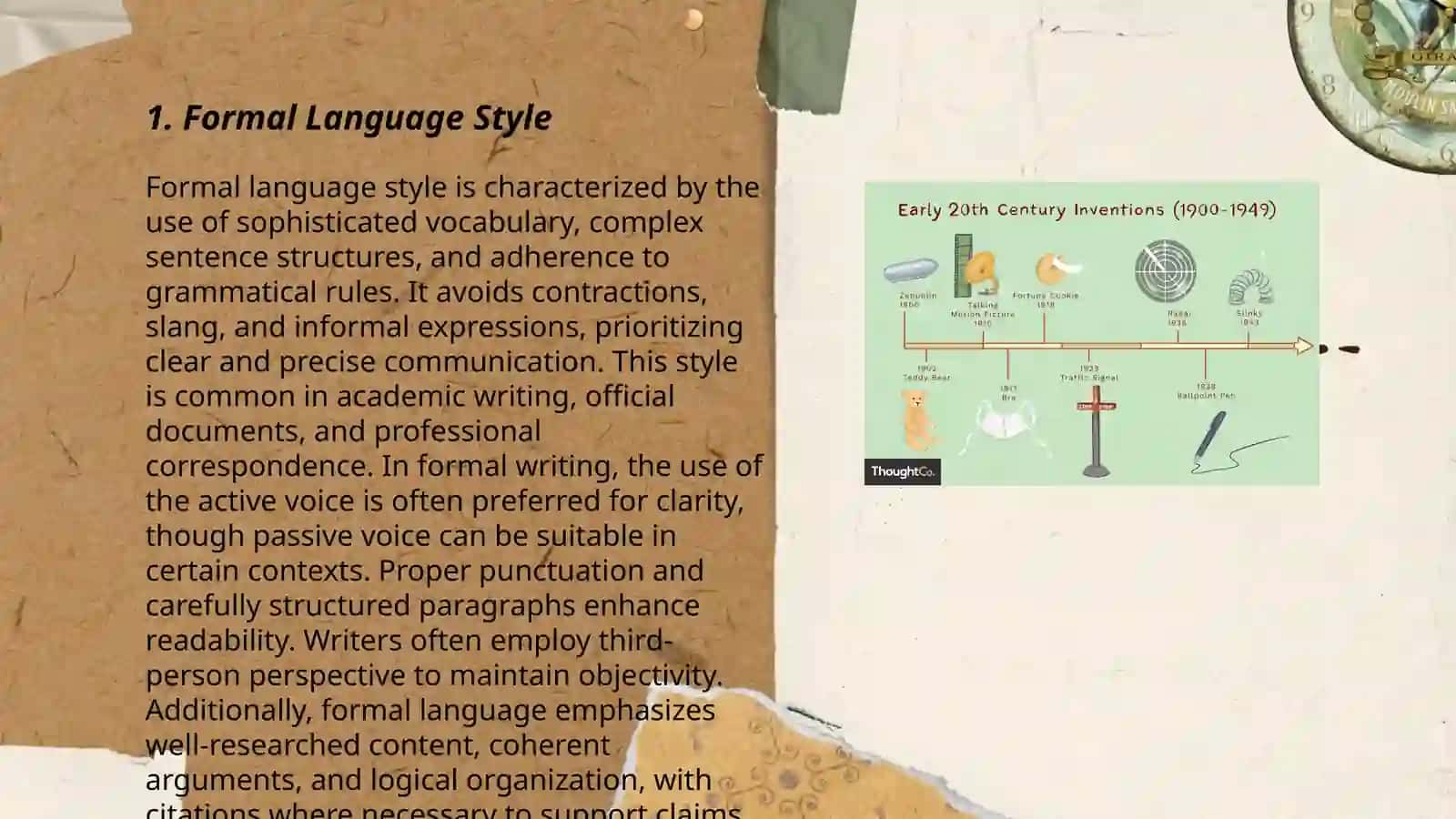 Functional styles of the language 3