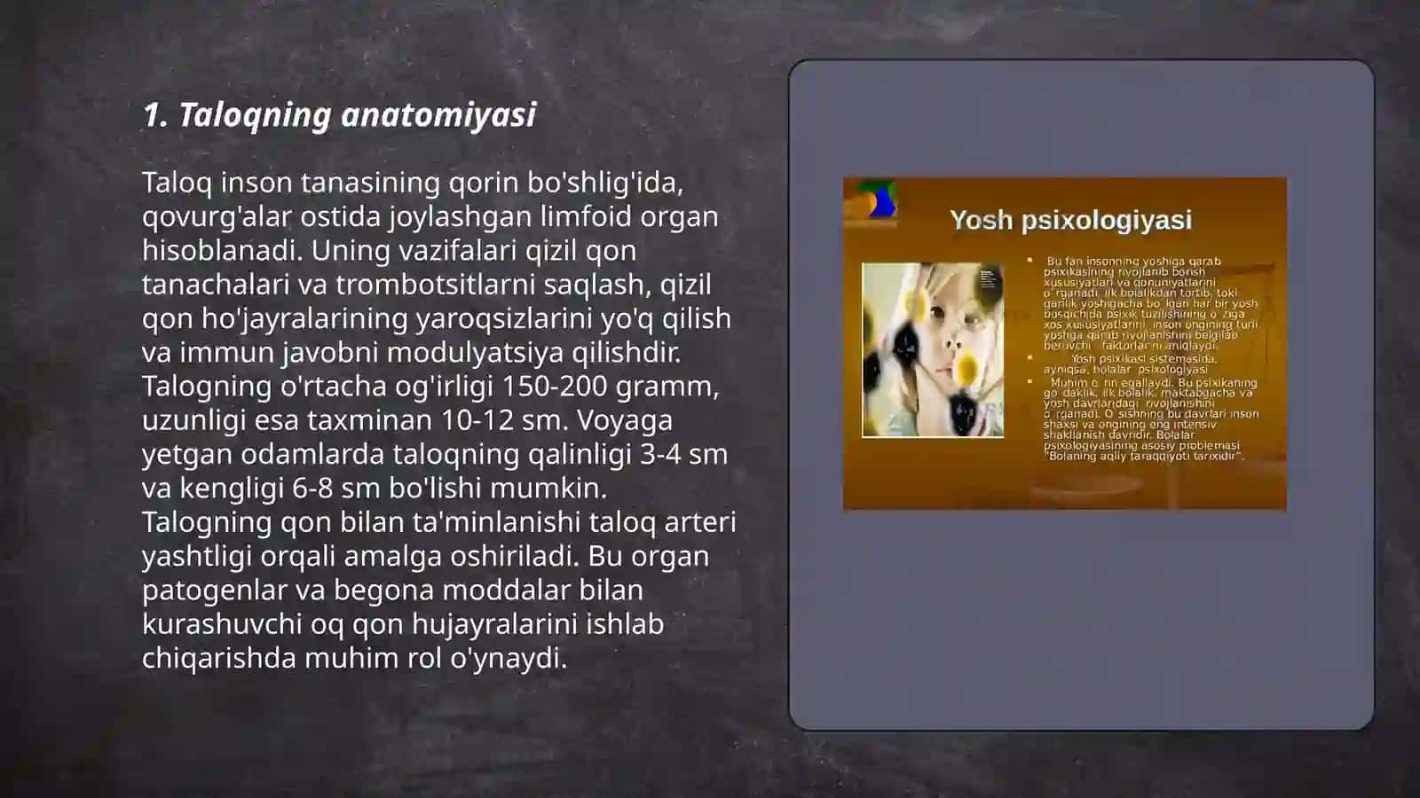 Taloqning tug'ma anomaliyalari va o'smalari 3
