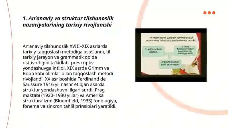Anʼanaviy va struktur tilshunoslik munosabatlari masalasi 3
