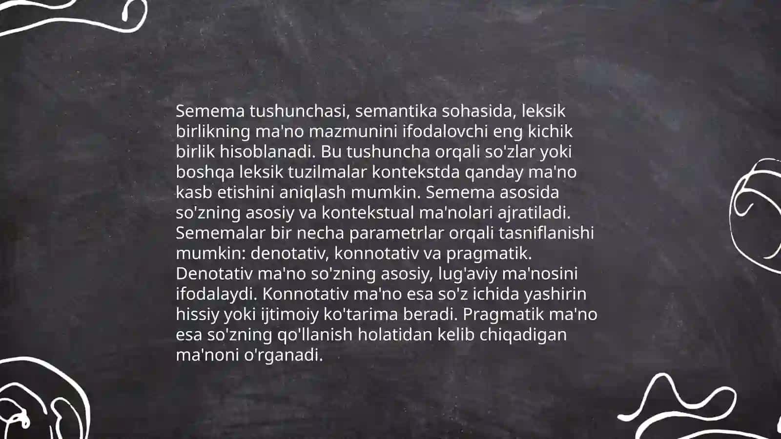 Semema va uning tarkibiy qismlari 3