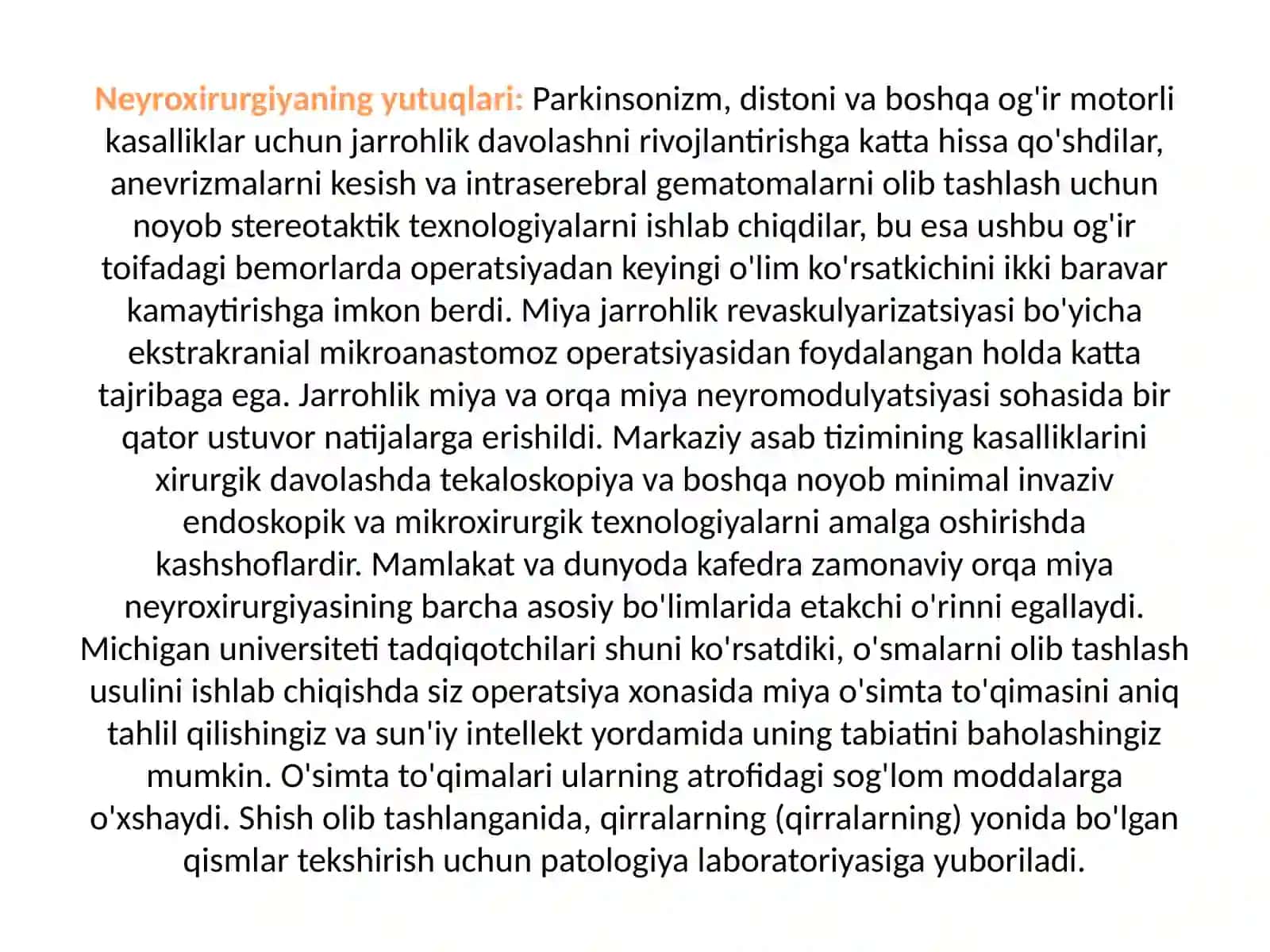 Zamonaviy neyroxirurgiya yutuqlari va muammolari 3