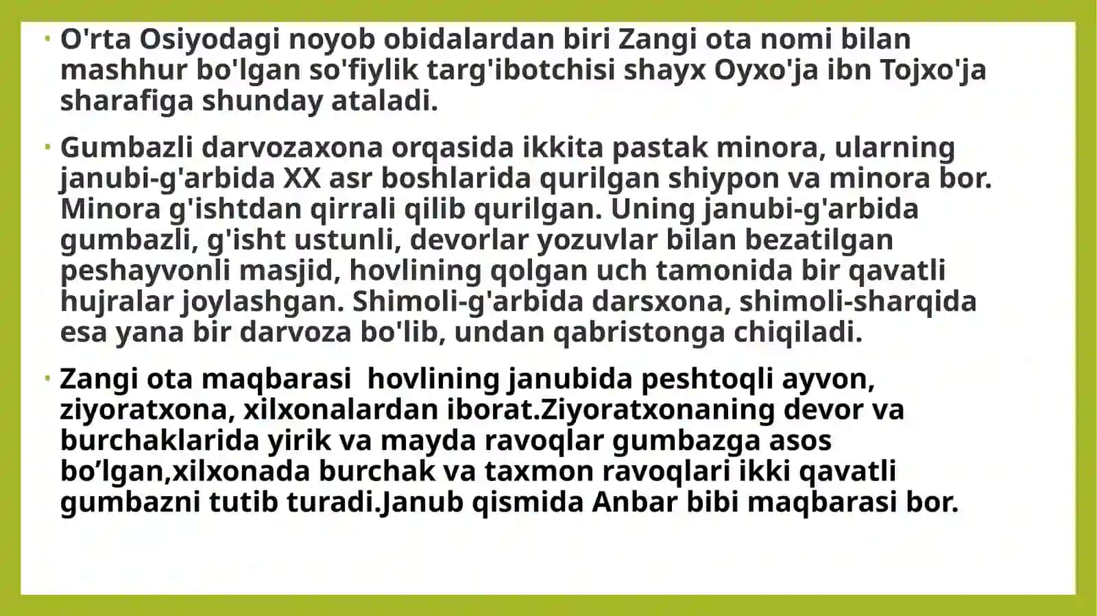 Zangi ota ziyoratgohi 3