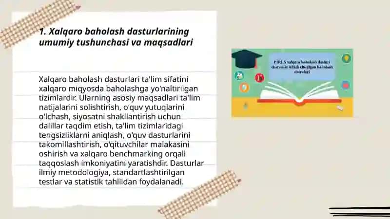 Xalqaro baholash dasturlari 3