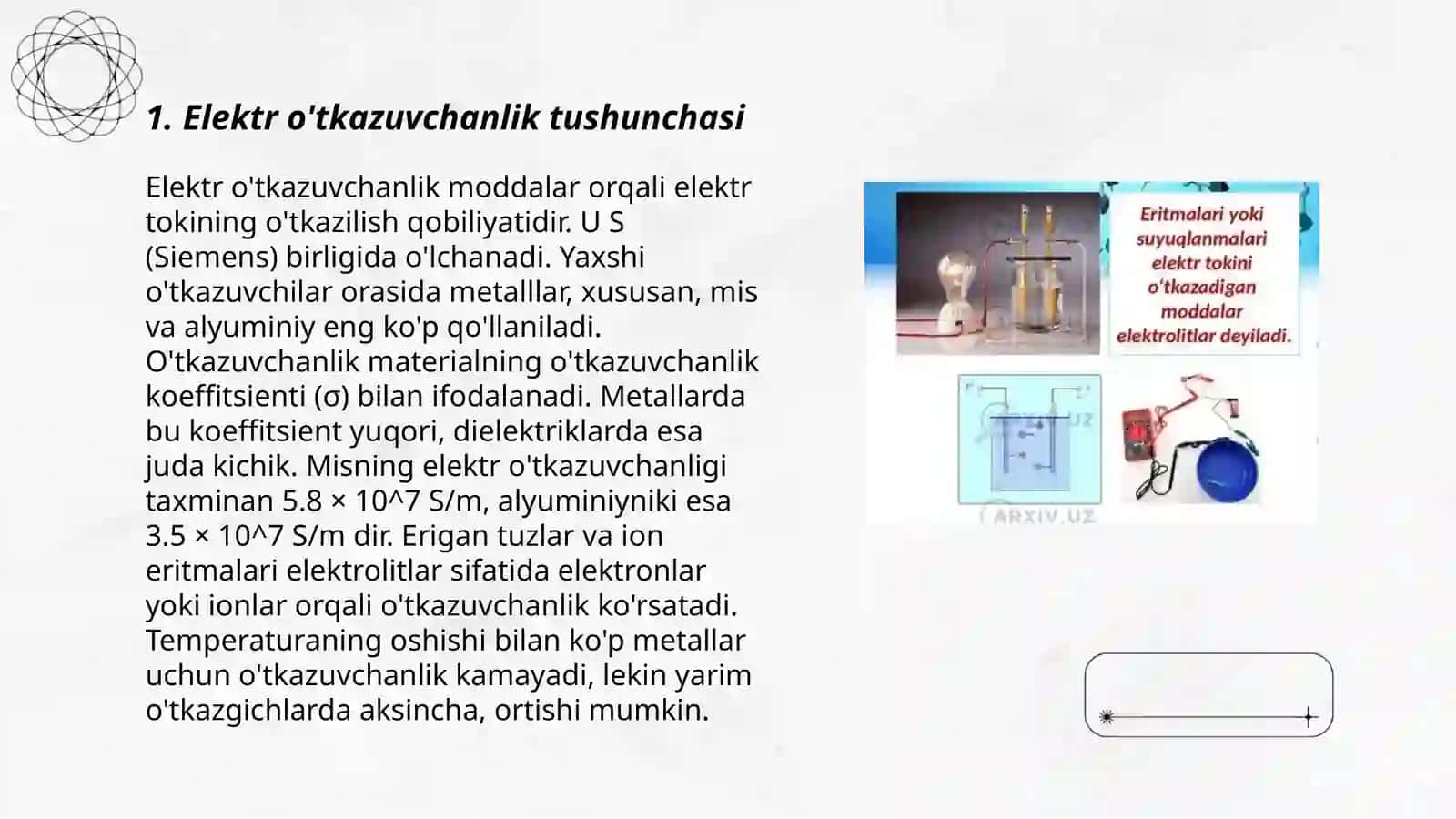 Elektr o'tkazuvchanlikni aniqlash usullari 3