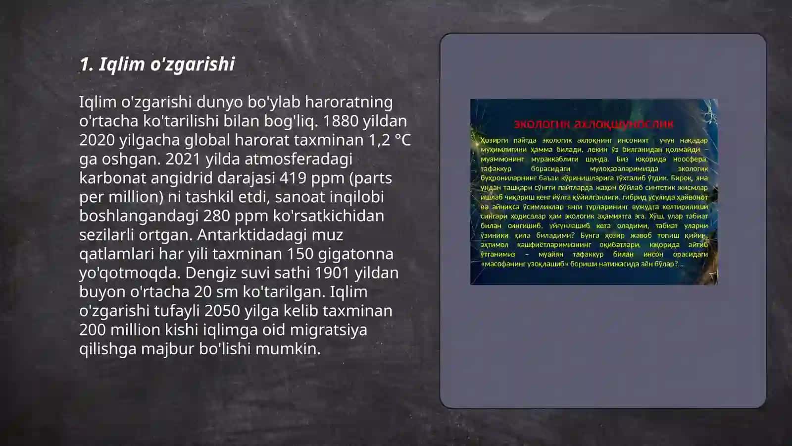 Ekalogiyaning global muammolari 3