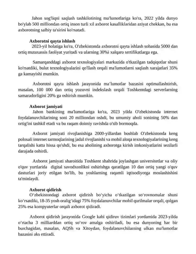 Axborot texnologiyalari 3