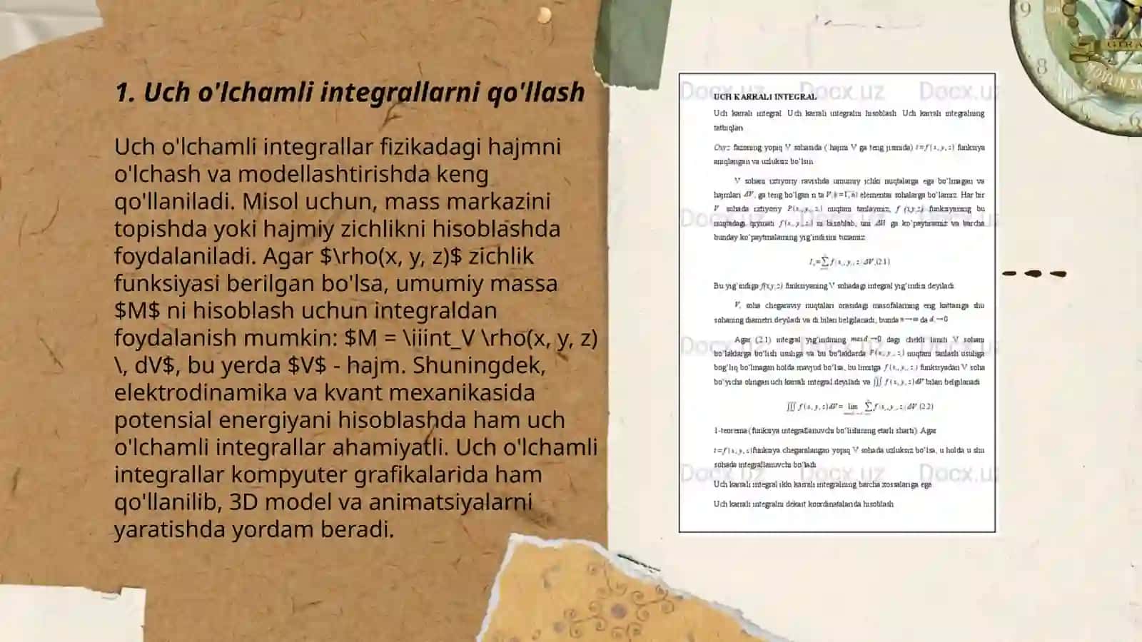 Uch karrali integral 3