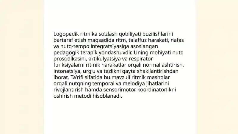 Logopedik ritmikaning predmeti 3