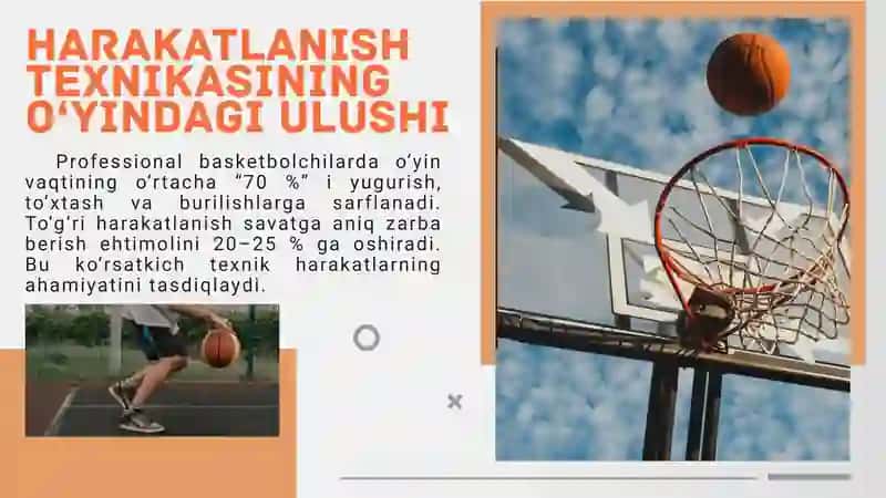 Basketbol o'yinida harakatlanish texnikasi 3