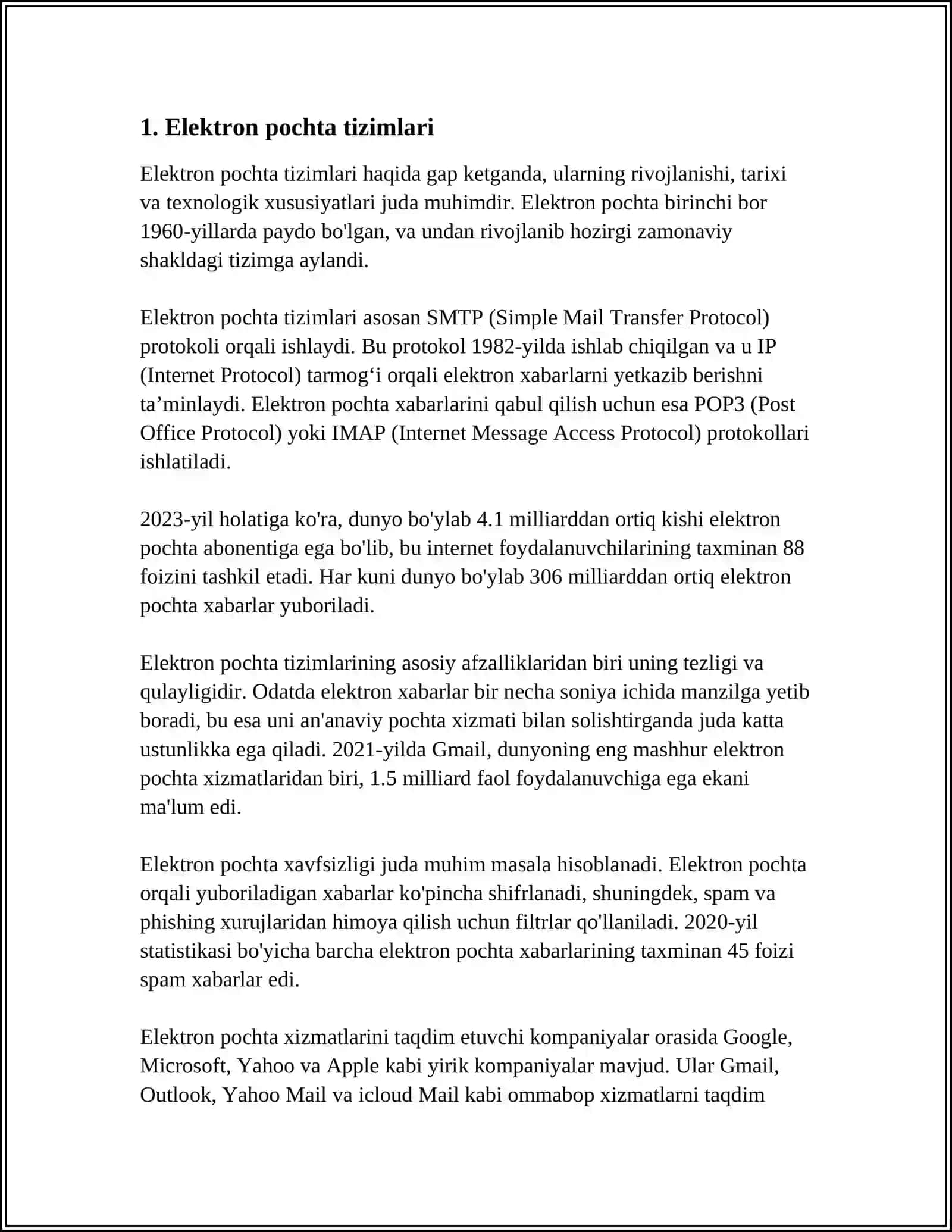 ELIKTIRON POCHTA BILAN ISHLASH 3