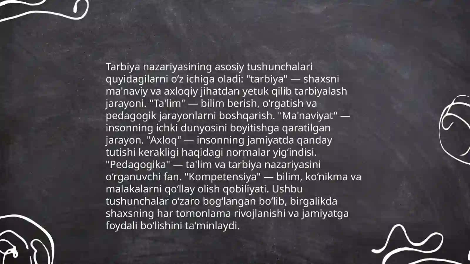 Tarbiya nazariyasi 3