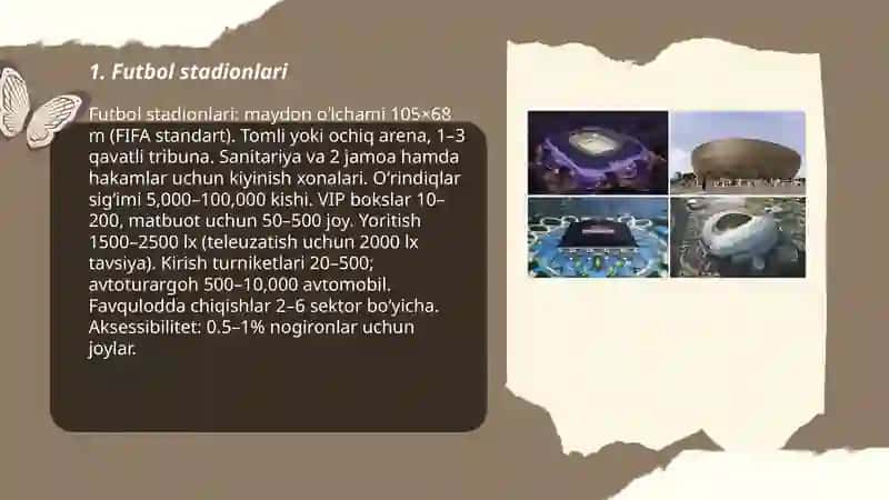 Sport inshooti binolari turlari 3