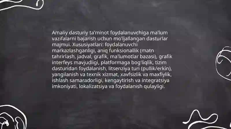 Amaliy dasturiy ta'minot va ularning turlari 3