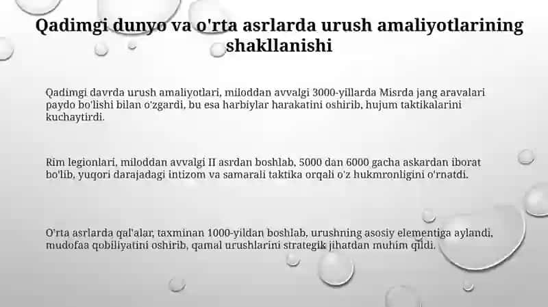 Qadimgi dunyoda va O'rta asrlarda urush odatlarining shakllanishi 3