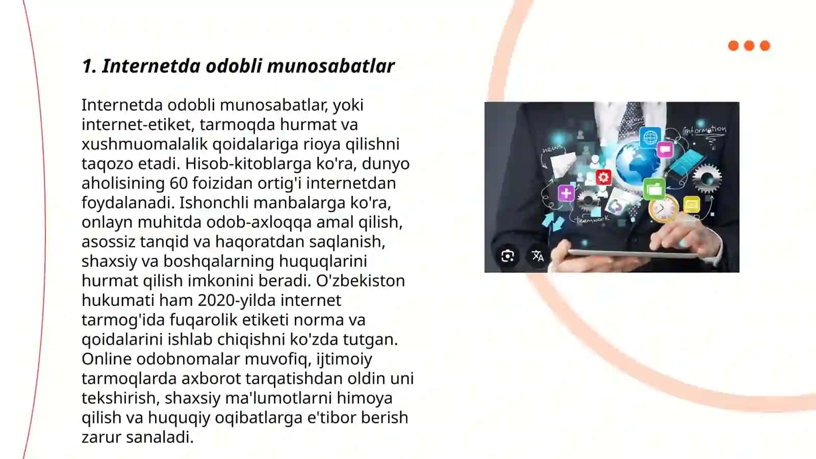 Tarmoq odob axloqi ( infoetika) 3