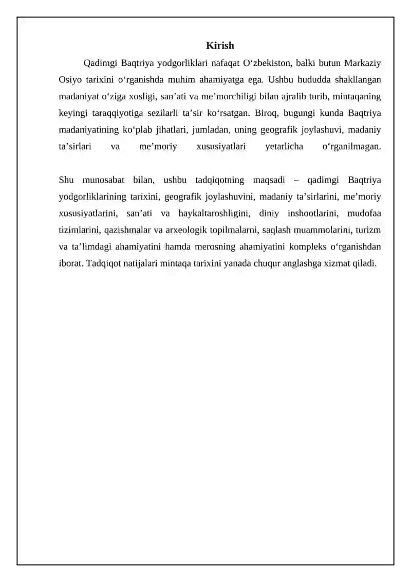 Qadimgi Baqtriya: Tarix va Geografiya 3