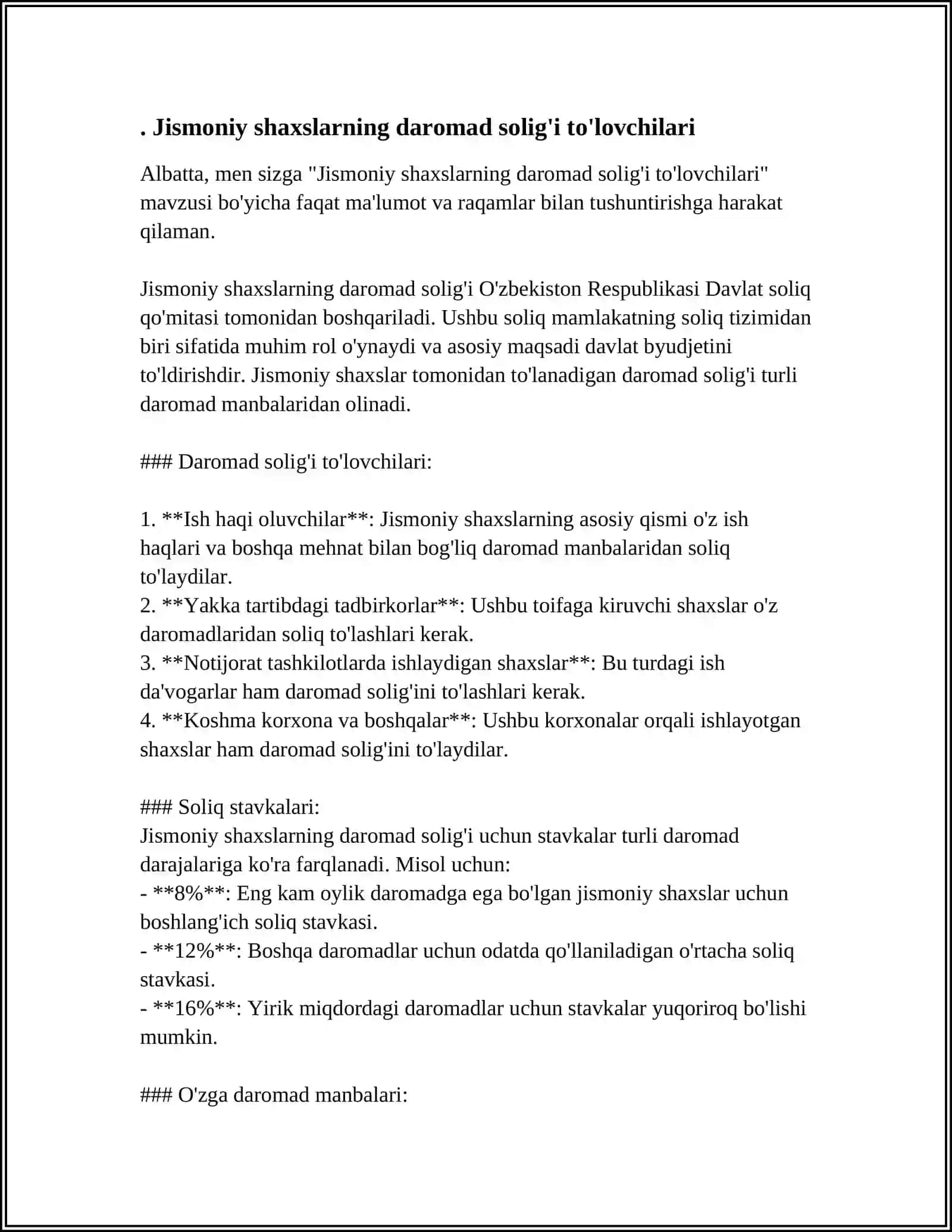 Jismoniy shaxslarning daromad solig'i to'lovchilari 3