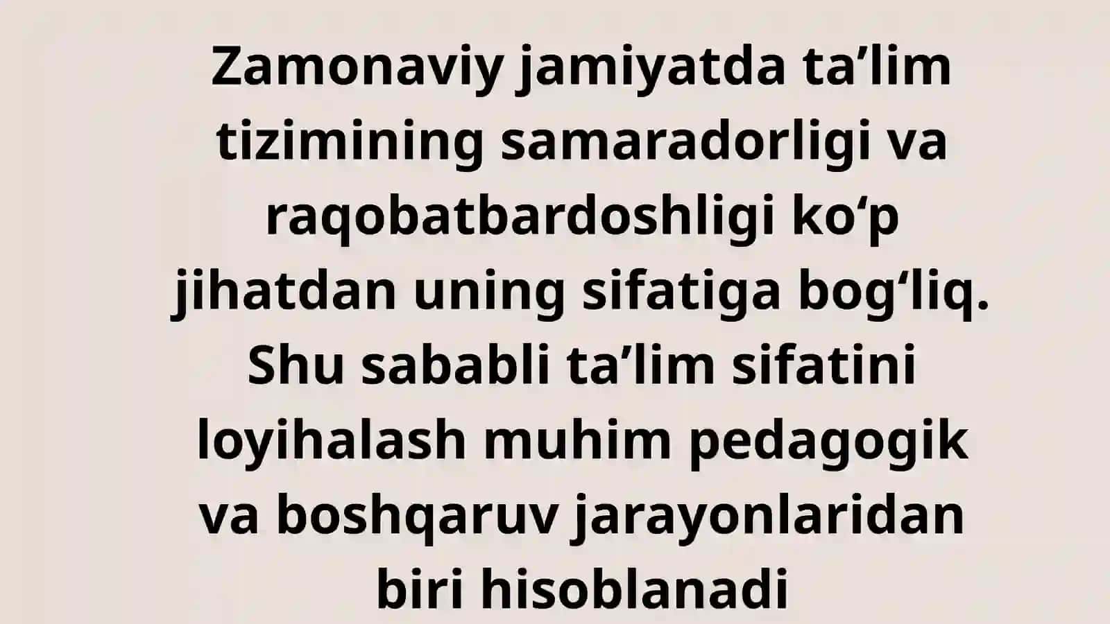 Talimni loyxalashning asosiy vazifalari 3
