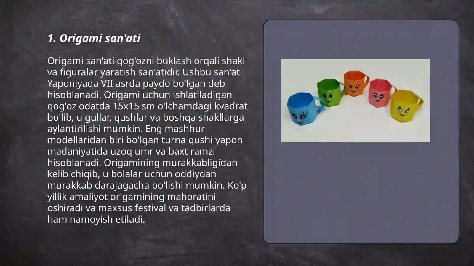 Qogʻozdan buklash yoʻli bilan oʻyinchoq yasash 3