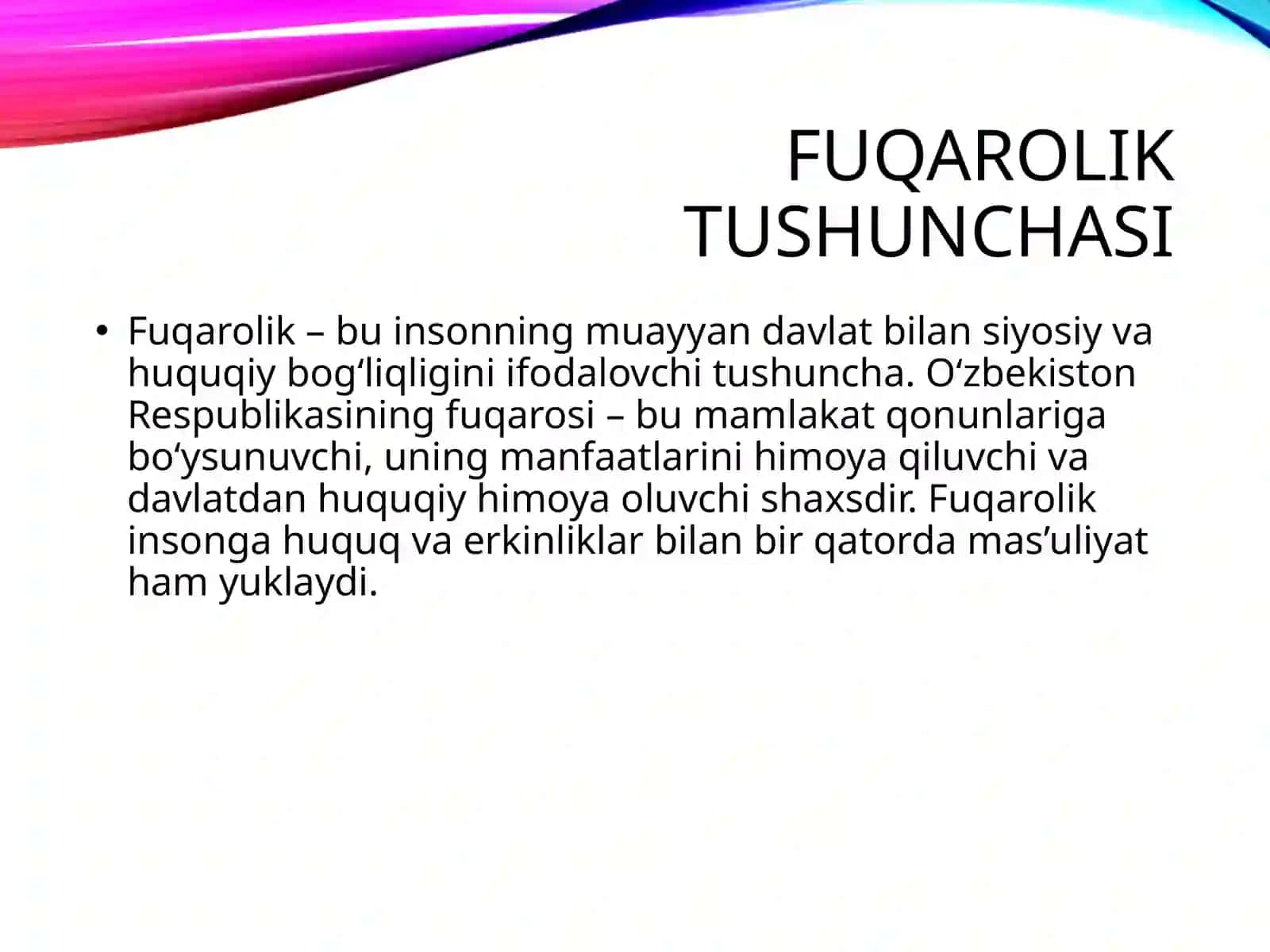 Fuqarolik tushunchasi 3