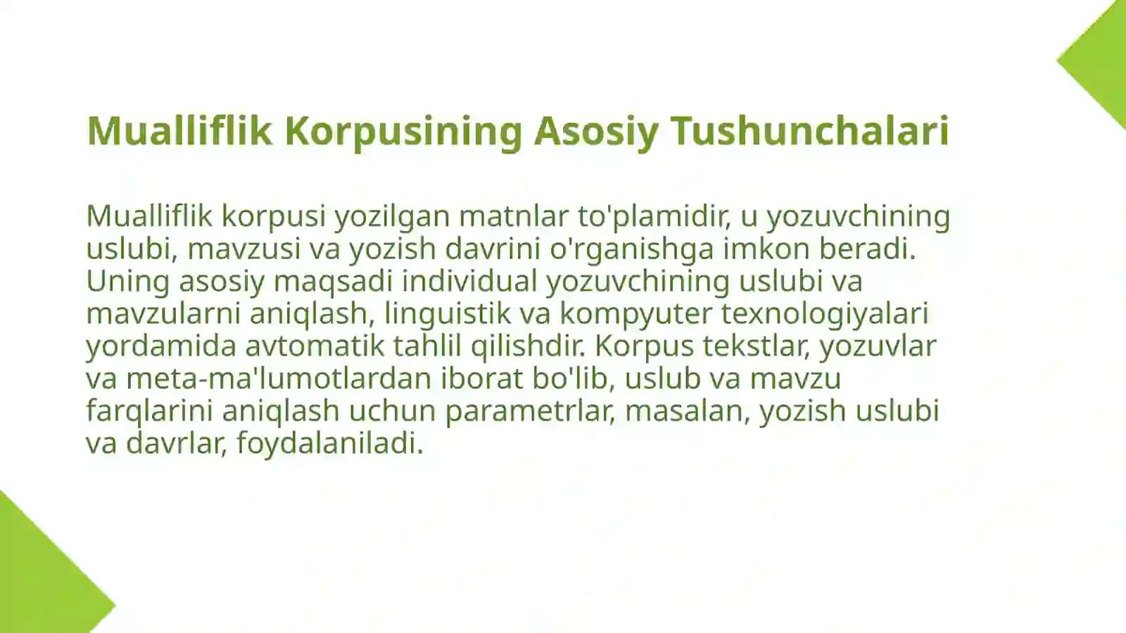 Mualliflik korpusi ustida ishlash 3