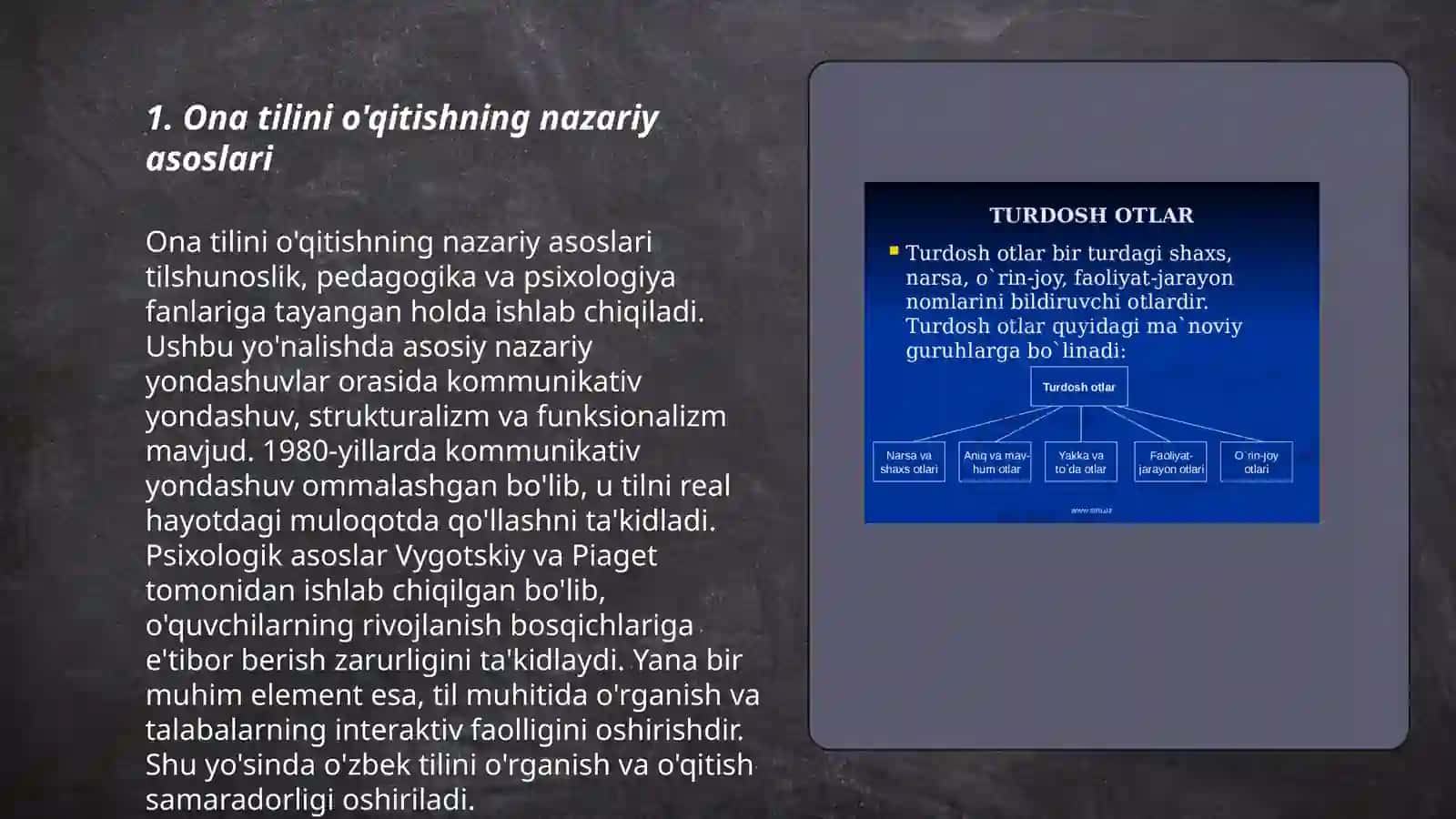 Ona tilini o'qitish metodikasi 3