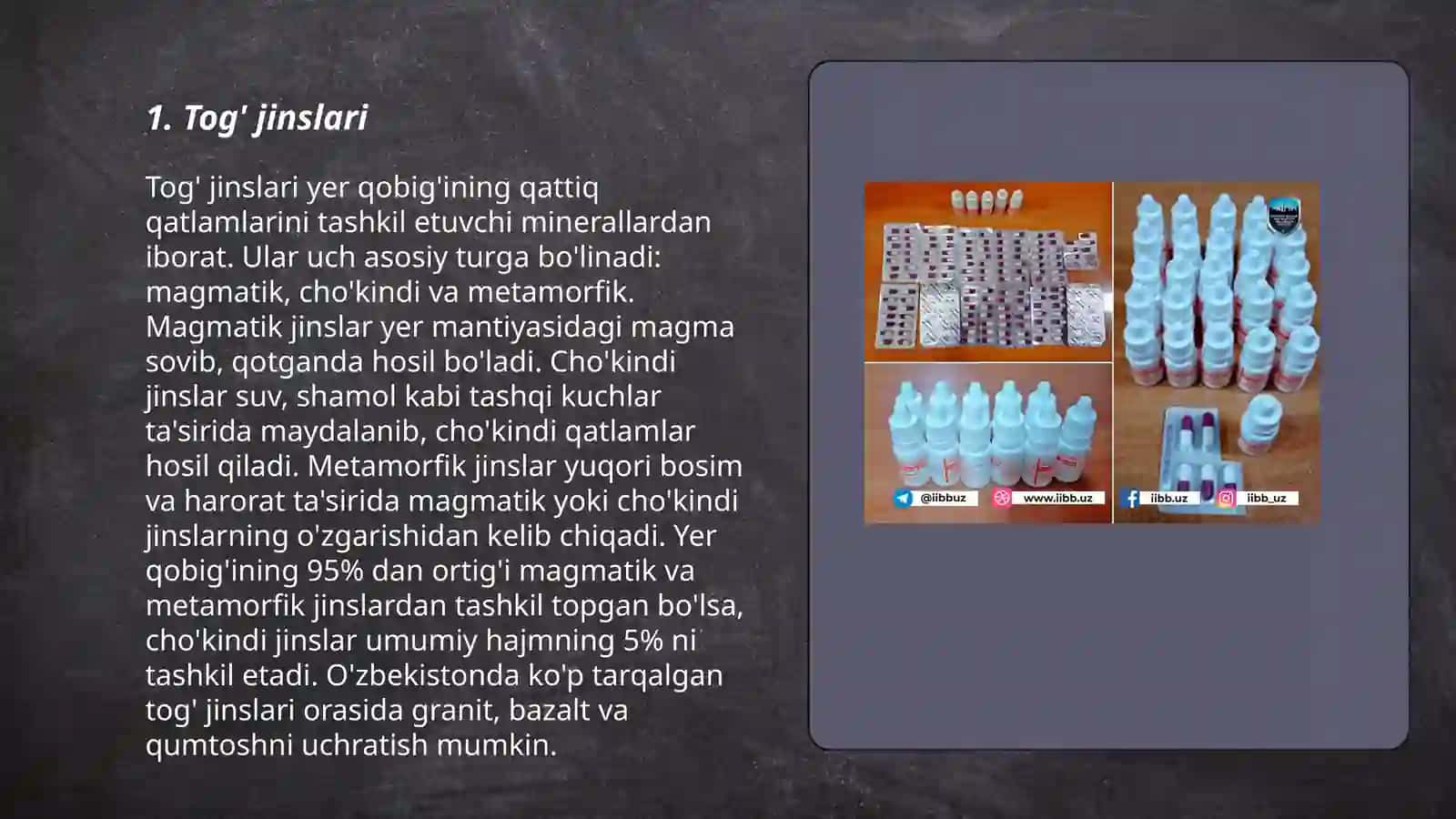 Noorganik moddalarning tabiiy manbalari 3