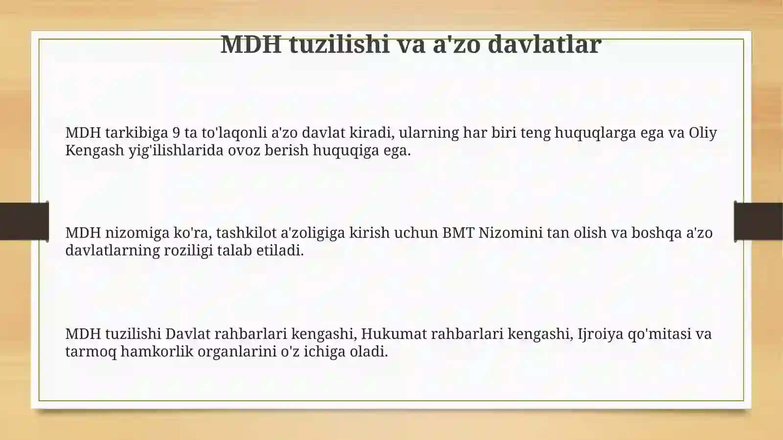 MDH tuzilishi 3
