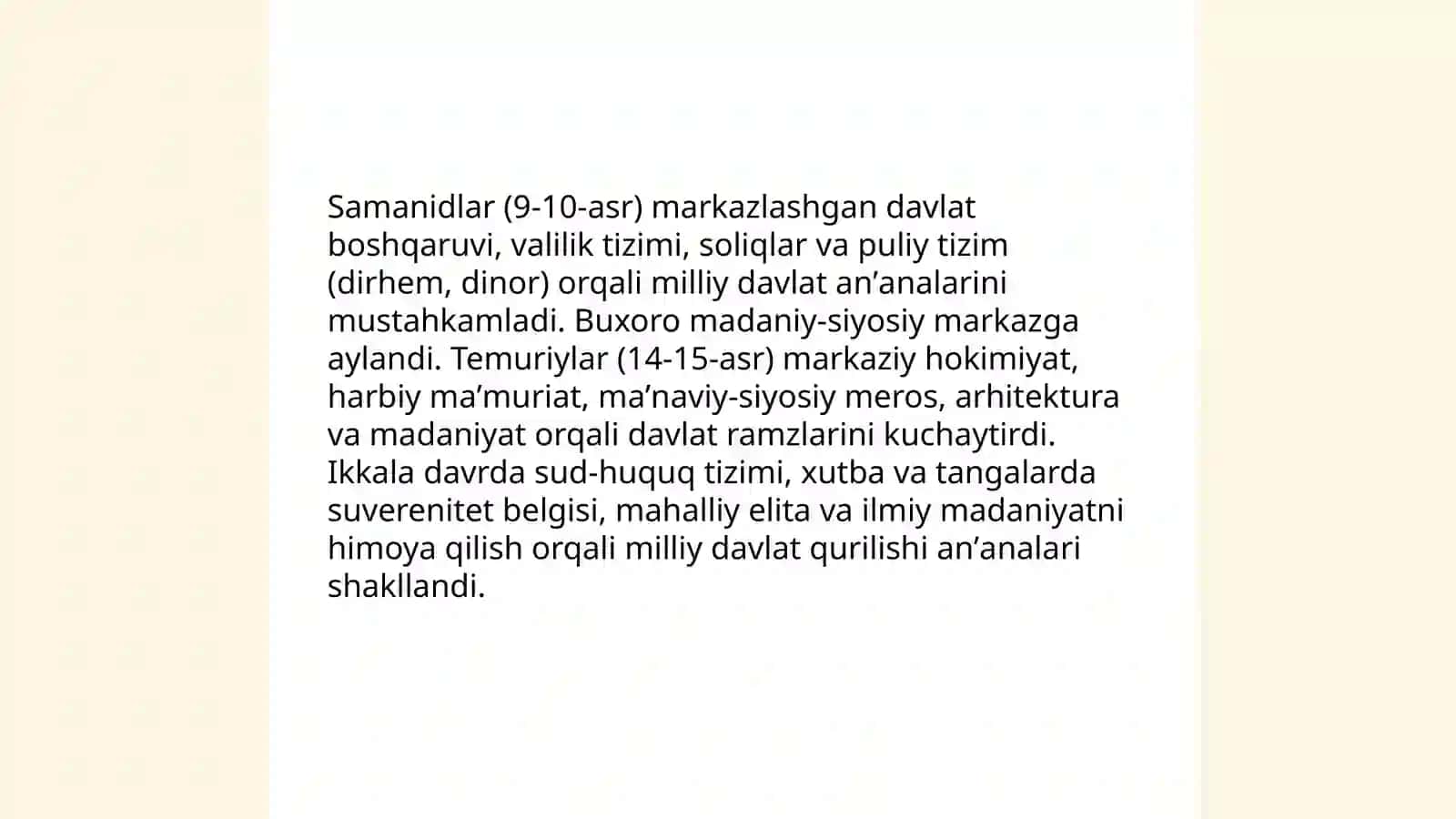 Oʻzbekistonda mustaqillik gʻoyalarining tarixiy asoslari 3