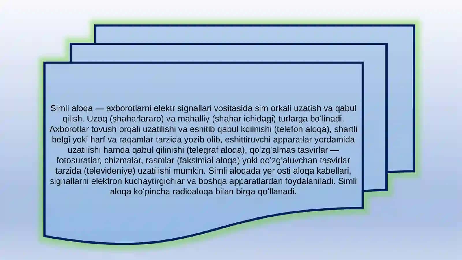 Simli va Simsiz Aloqa Vositalari 3