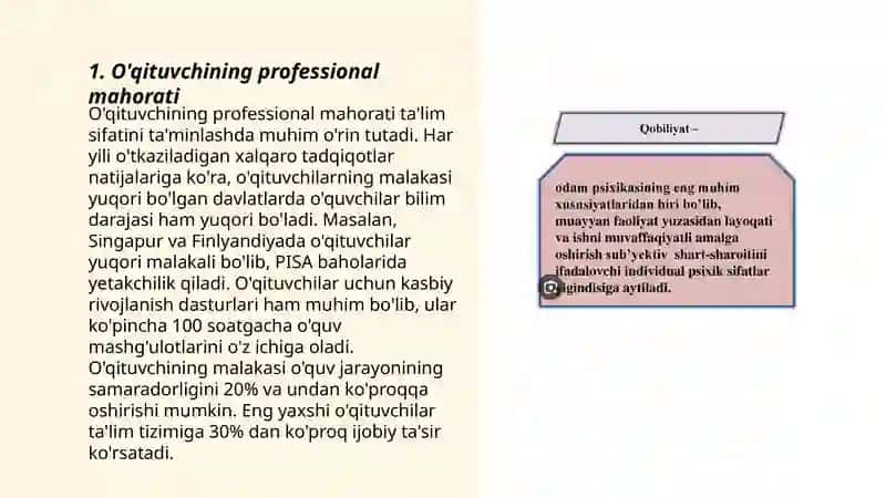 Oʻqituvchining Pedagogik Qobiliyatlari 3