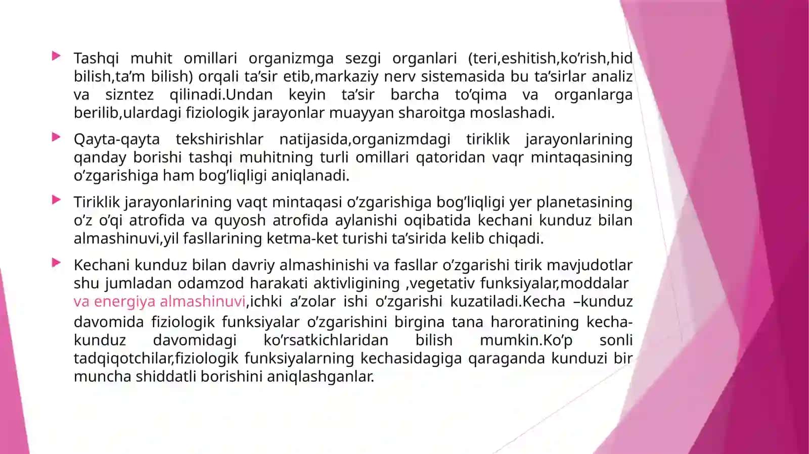 Inson organizmiga tashqi muhit omilarining ta’sirlari 3