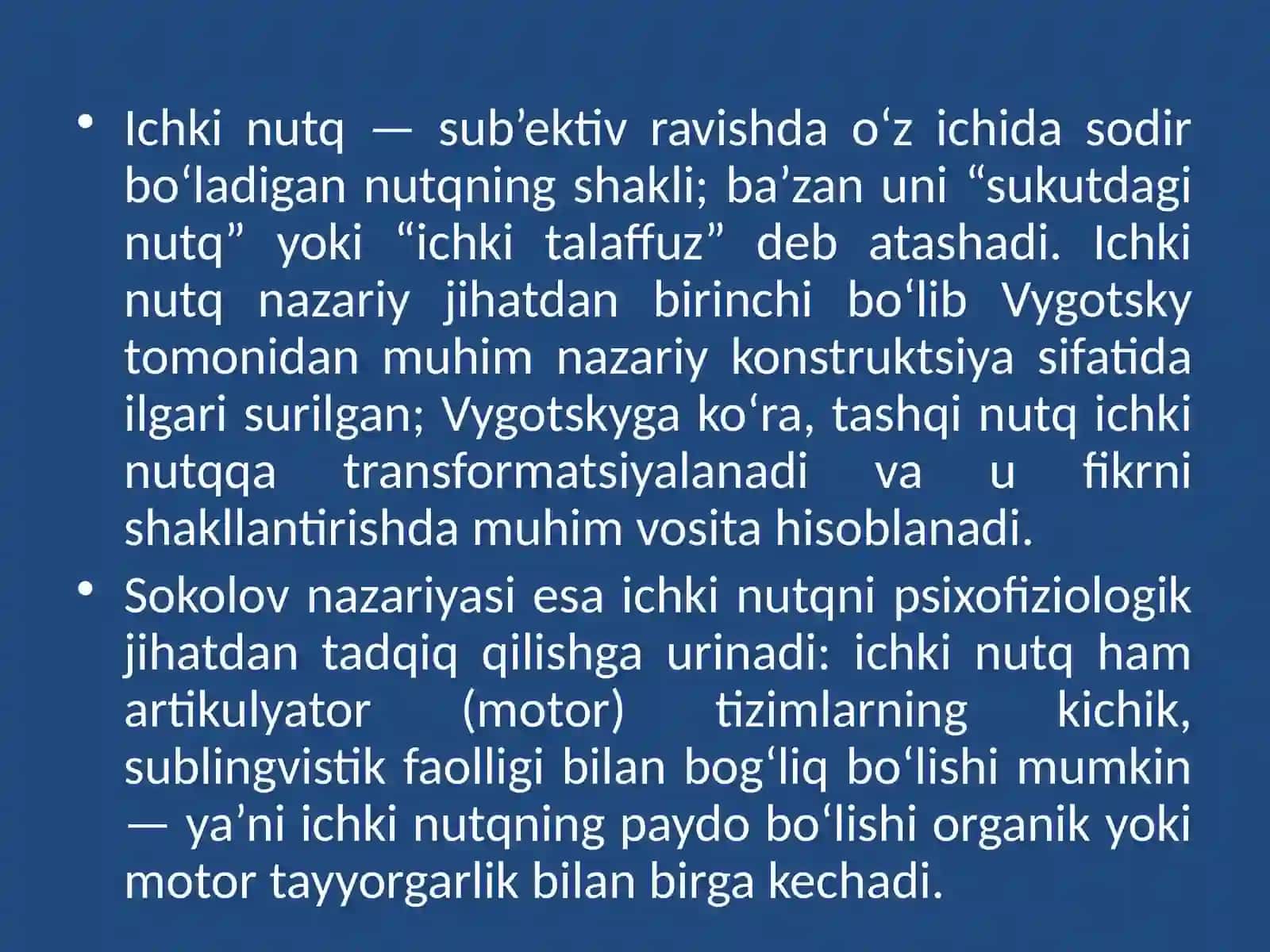 Ichki nutqning psixofiziologik tadqiq etish (A.N.Sokolov) 3