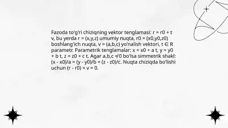 Analitik geometriya 3