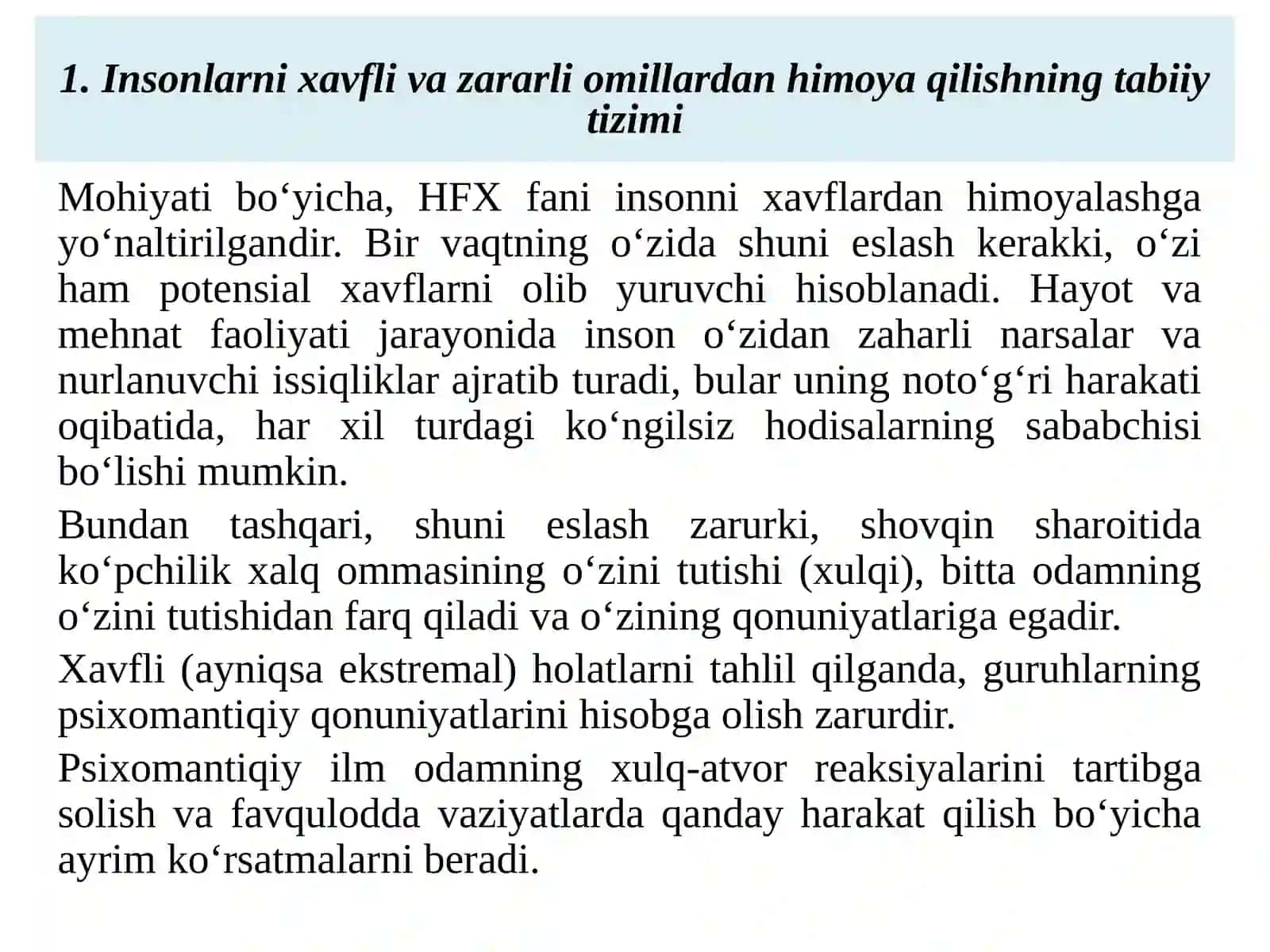 Odam tanasining analizatorlari 3