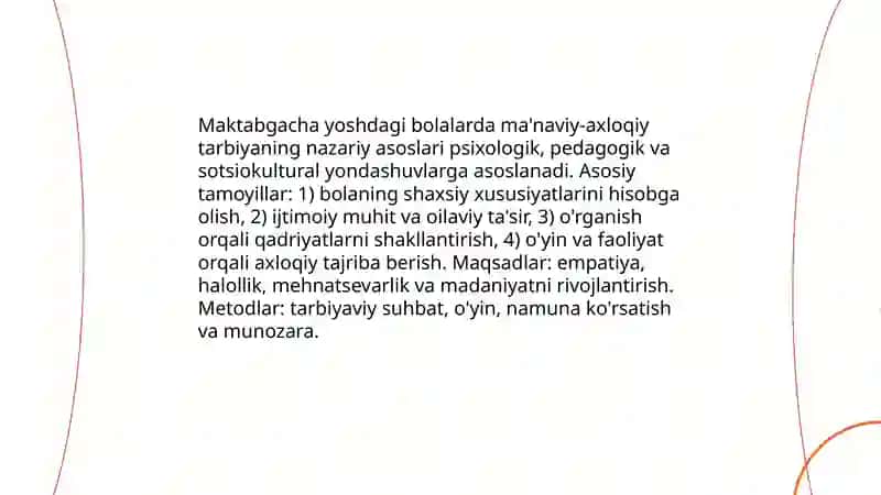 Bolalarni ma'naviy va axloqiy tarbiyalash 3