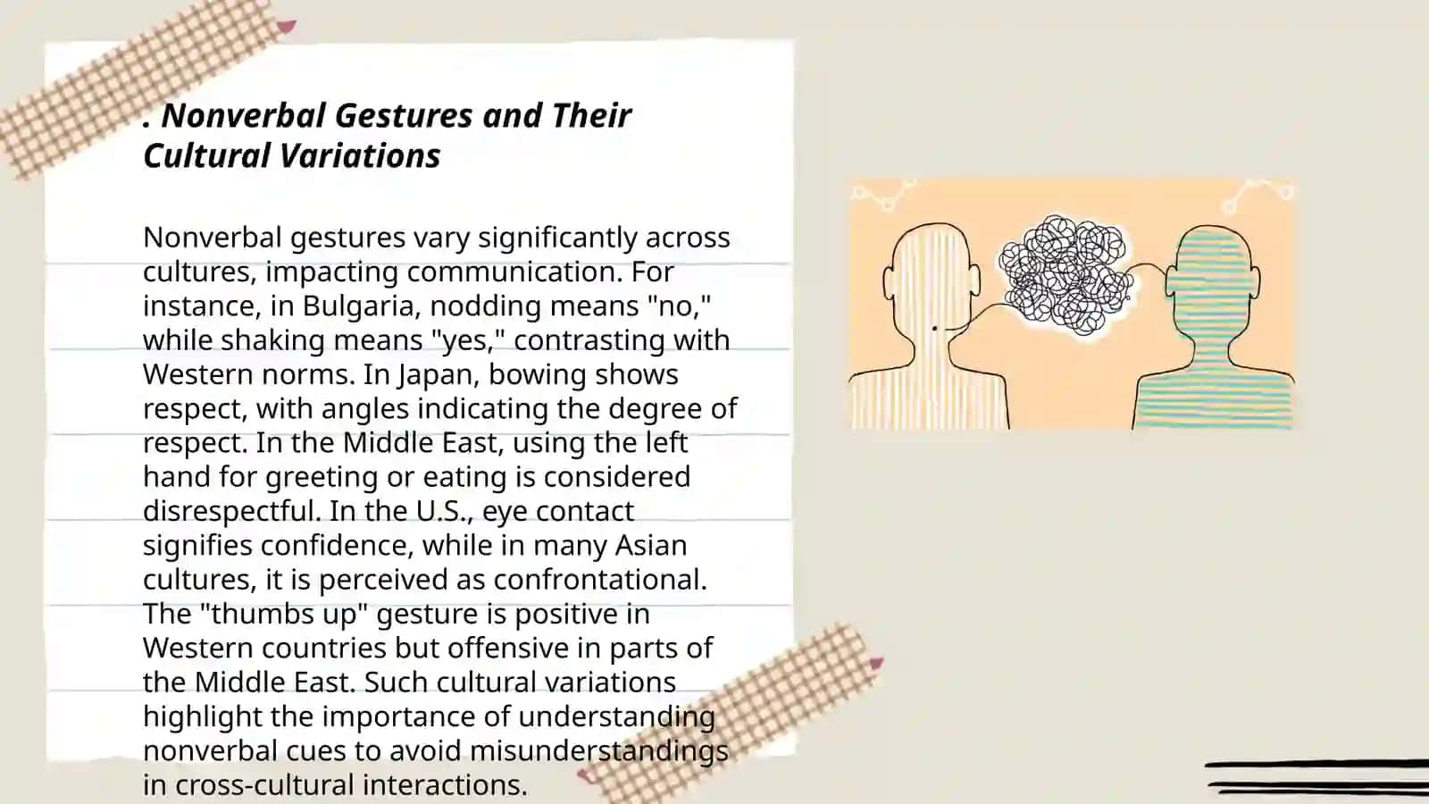 Extralinguistic issues in cross cultural communication: body language 3